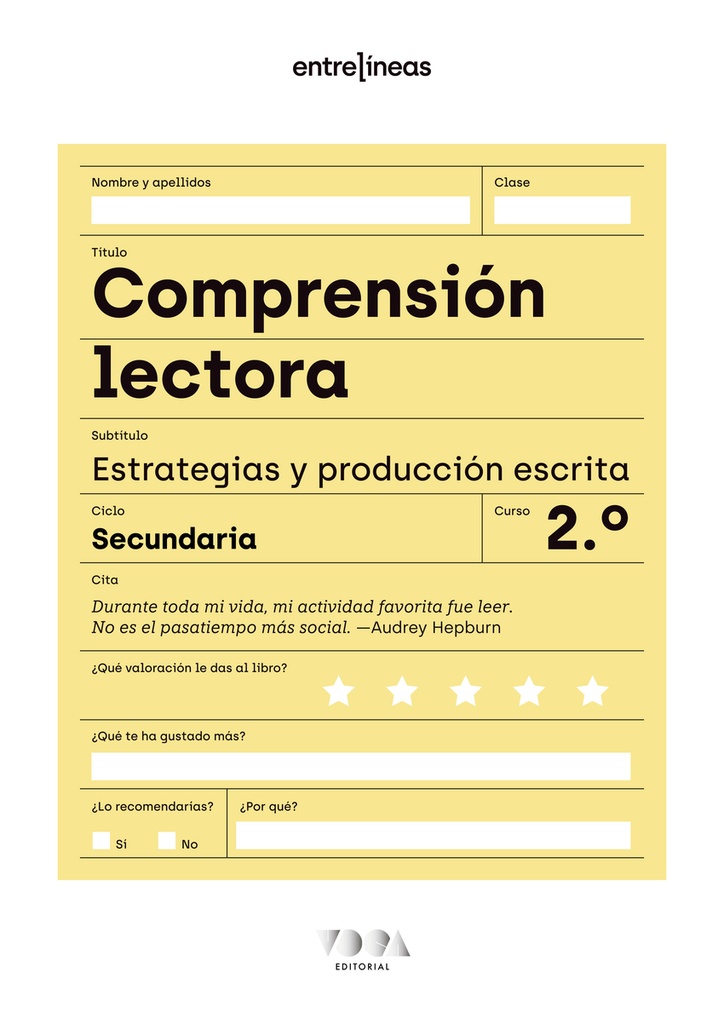 [9788418353635] Entrelíneas 2. Comprensión lectora, estrategias y producción escrita
