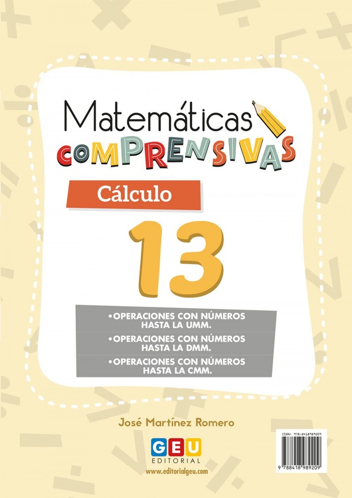 [9788418989209] Matematicas Comprensivas Calculo 13 (2021)