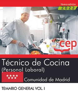 [9788419242969] Técnico de Cocina (Personal Laboral). Comunidad de Madrid. Temario general. Vol