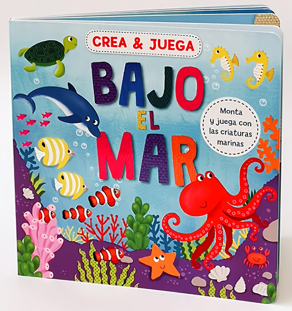 [9788419282200] Bajo el Mar. Monta y Juega con las Criaturas Marinas