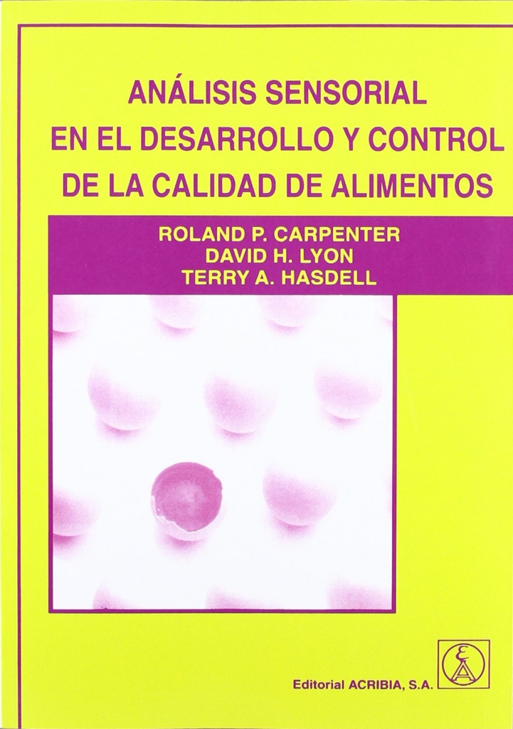 [9788420009889] Analisis sensorial derrallo y control calidad de alimentos
