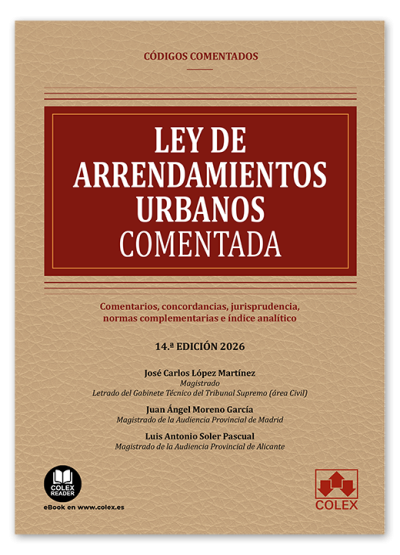 [9791370113162] Ley de Arrendamientos Urbanos - Código comentado